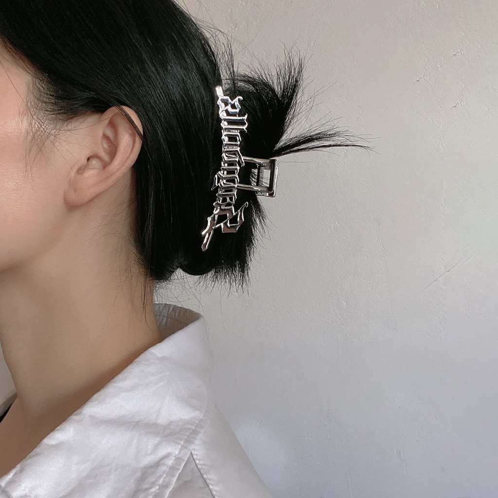 Kẹp Tóc Hình Cá Mập Bằng Kim Loại Thời Trang Đường Phố Cho Nữ