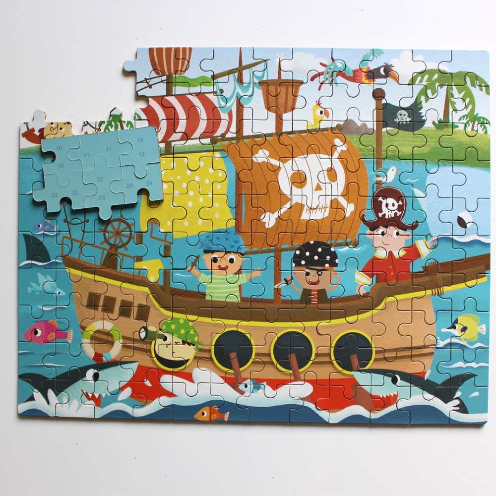 120 Miếng tranh ghép Phù hợp cho bé 3 Tuổi Trở Lên Đồ chơi ghép hình PuzzleToys