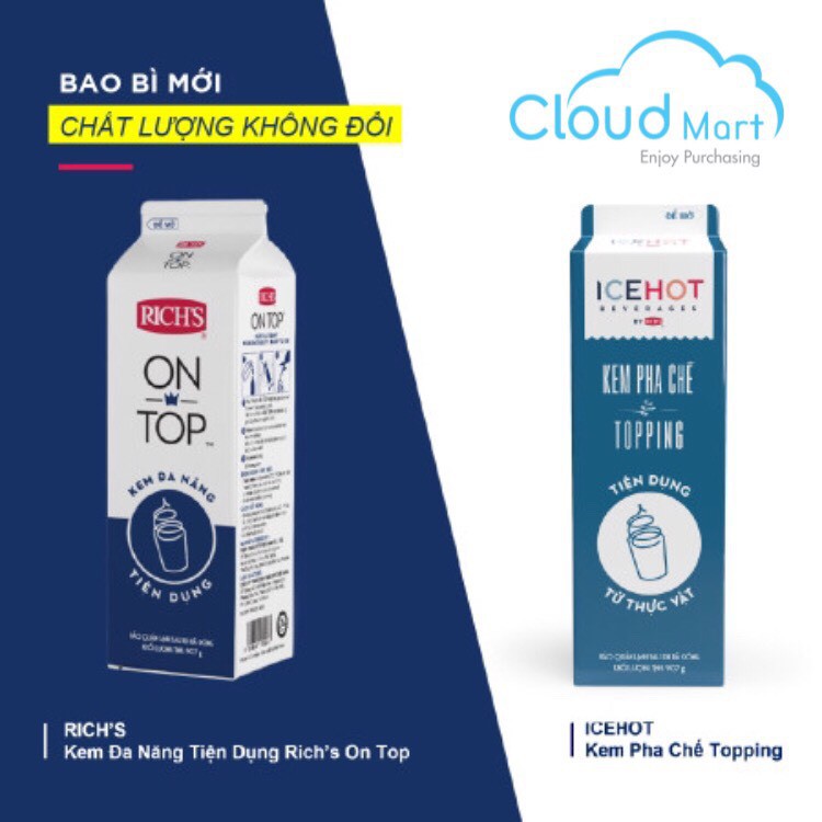 Kem Pha Chế đa năng Topping ICEHOT 907g