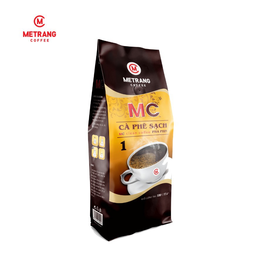 Cà phê sạch Mê Trang MC1 - cafe pha phin nguyên chất rang xay mộc (Arabica, Robusta) date mới