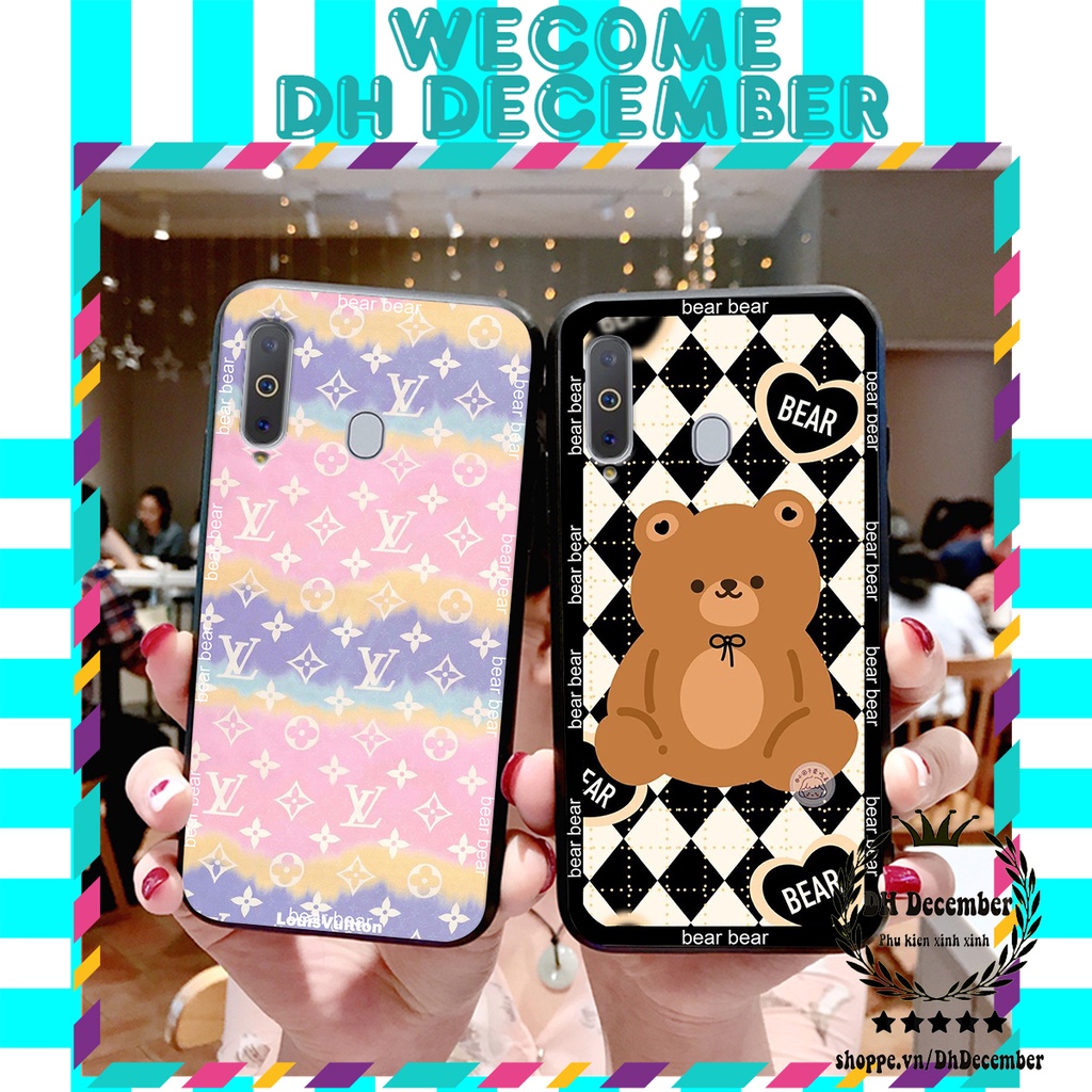 Ốp lưng Samsung Galaxy A8S / A9 PRO 2019 in hình 3D GẤU HỒNG-GẤU BE3R -XINH XẺO CỰC ĐẸP