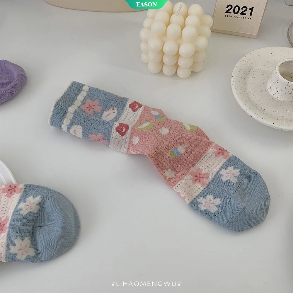 Vớ Dài Phối Ren Mỏng Thoáng Khí In Họa Tiết Hoạt Hình Dễ Thương Cho Bé Gái