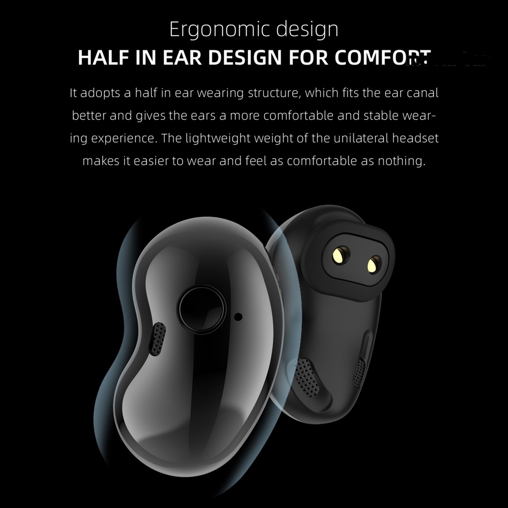 MS S6plus TWS Bluetooth 5.1 LED Color Screen HiFi Wireless Mini Clock Earphones