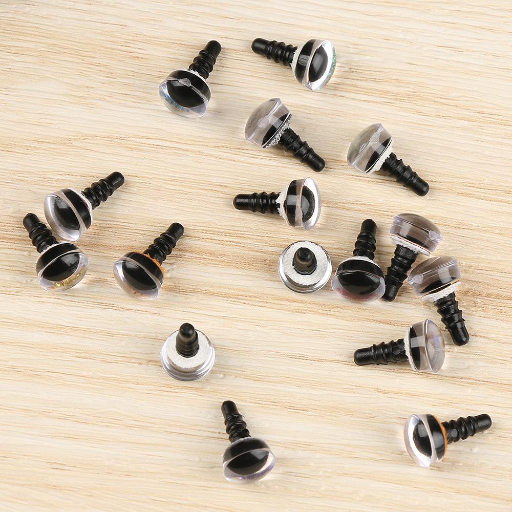 CLEVER Set 10 / 5 Cặp Mắt Nhựa Đính Kim Tuyến Hình Gấu Dễ Thương