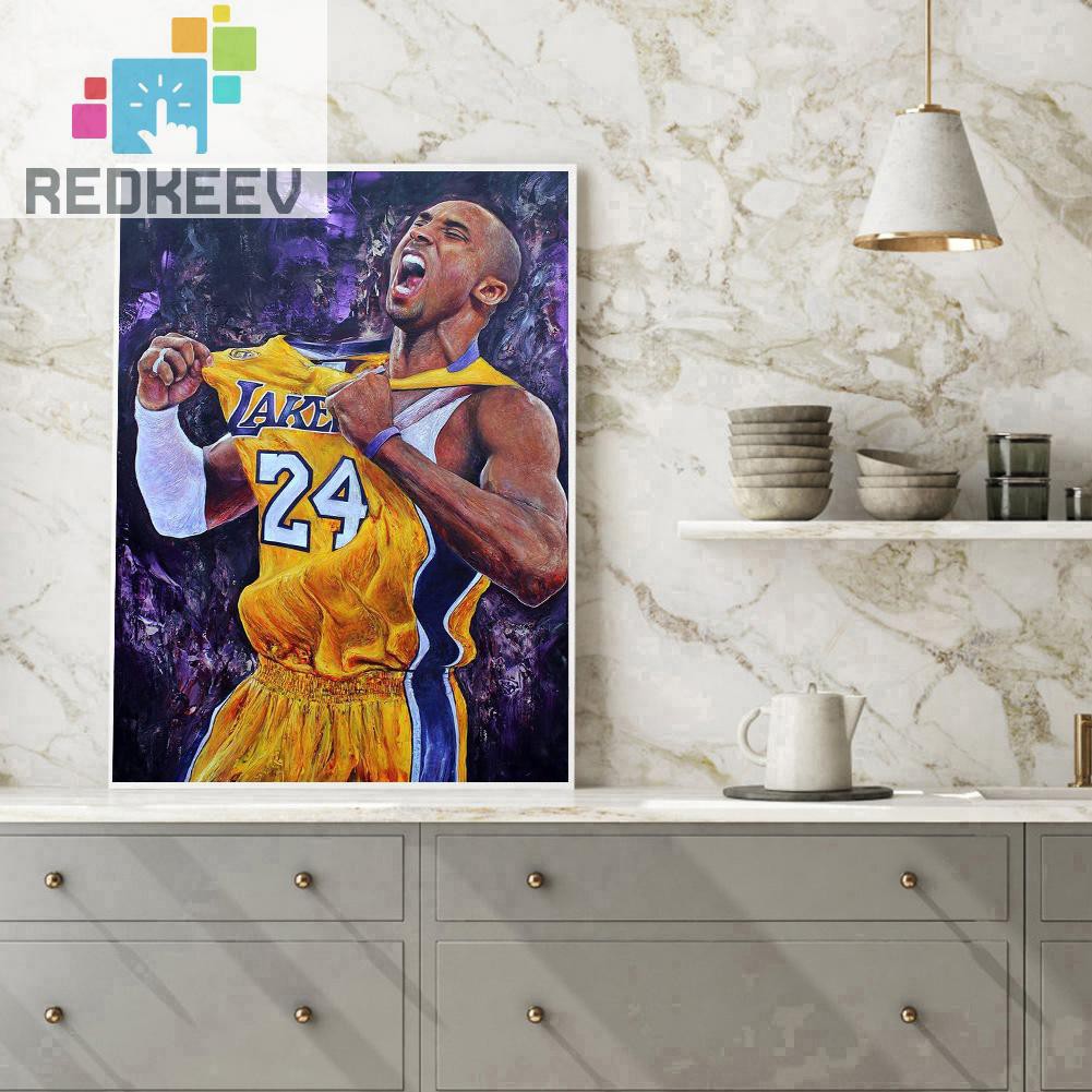 Bộ Tranh Đính Đá 5d Tự Làm Hình Cầu Thủ Bóng Rổ Redkeev 1.13