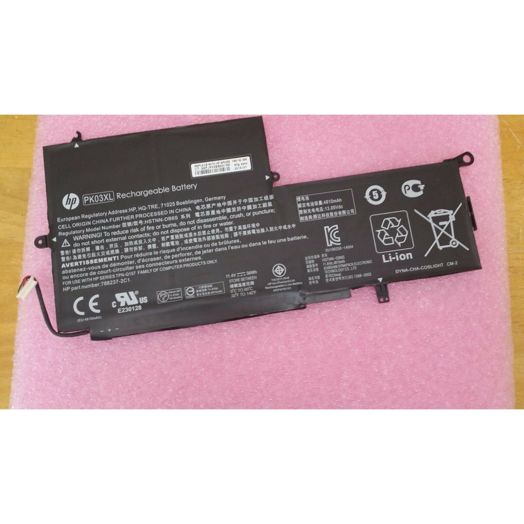 Pin laptop HP Spectre x360, Spectre 13, X360 13-4000, PK03XL, HSTNN-DB6S Zin