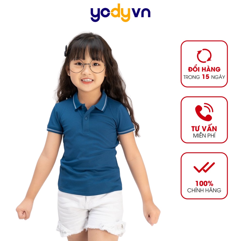 Áo polo Yody trẻ em Coolmax mềm mịn thoáng mát da bé APK5183