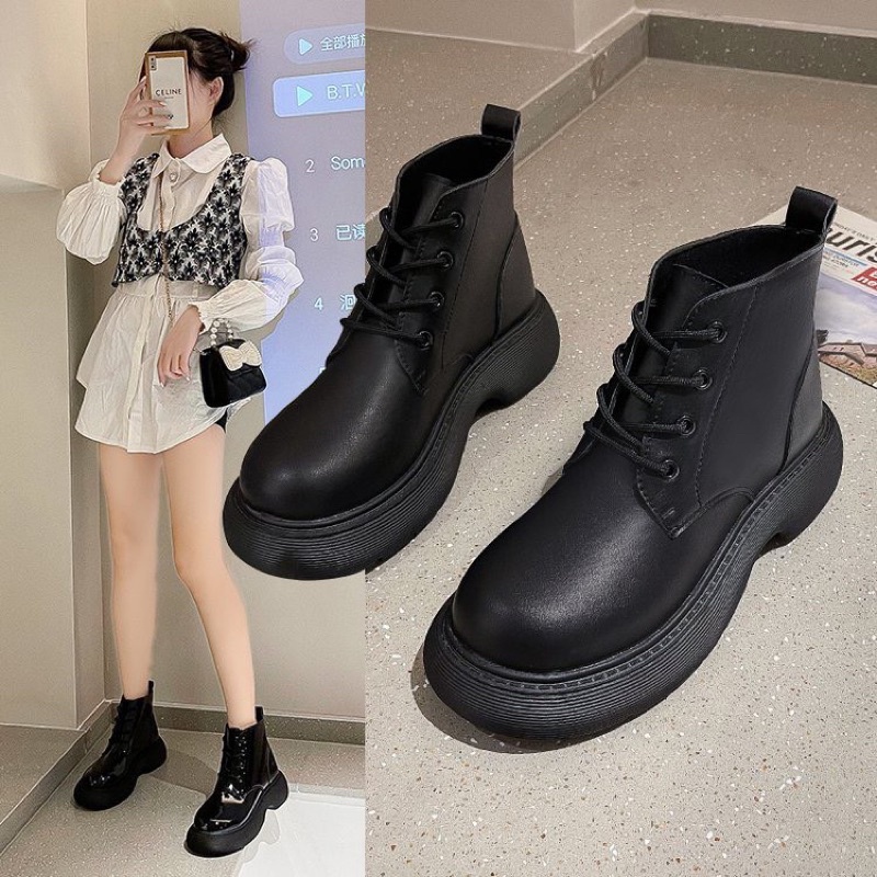 boots nữ cao cổ thời trang đế bánh mì phong cách ulzzang về hàng. ms: BỐT ĐẾ BÁNH MÌ | BigBuy360 - bigbuy360.vn