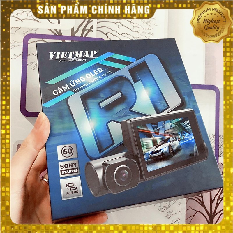 Camera hành trình VIETMAP R1, màn hình cảm ứng OLED, ghi hình trước và trong xe | BigBuy360 - bigbuy360.vn