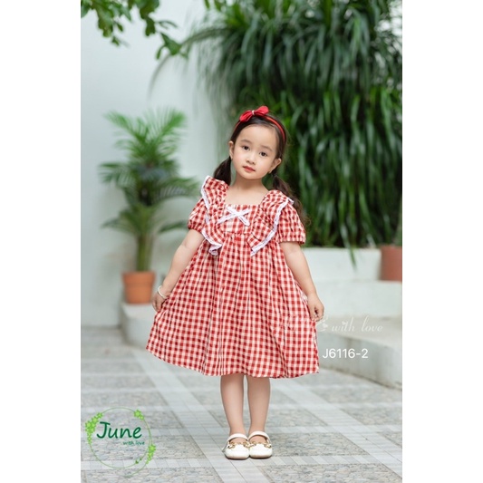 VÁY CARO BÉ GÁI JUNE 1 2 3 4 5 6 7 8 9 10 TUỔI (xuất xịn)