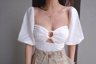 💋Áo Kiểu Voan Phối Khoen ( Có Mút Ngực)