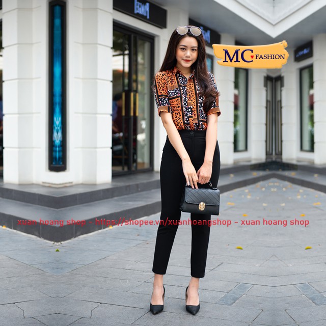 Quần Tây Nữ Công Sở Mc Fashion, Lưng Cạp Cao, Đẹp, Kiểu Dáng Ống Côn Âu, Màu Đen Q0348