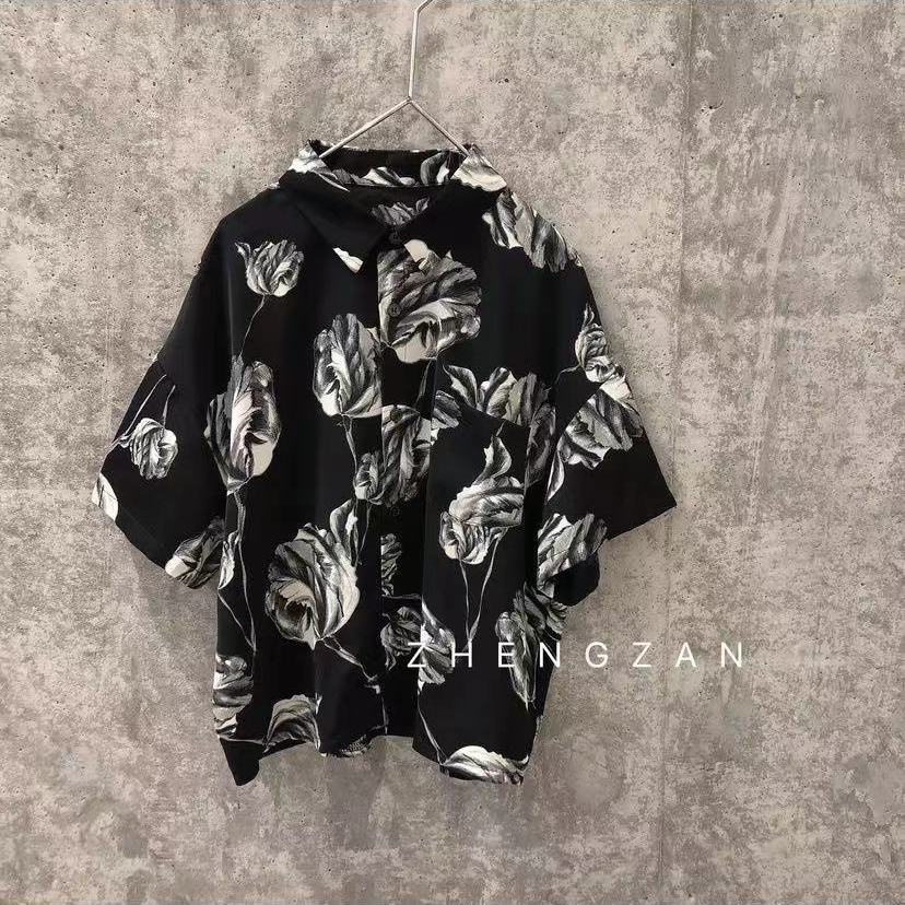 Set Áo Thun Ngắn Tay Và Quần Short Họa Tiết Hoa Thời Trang Cho Bé Trai