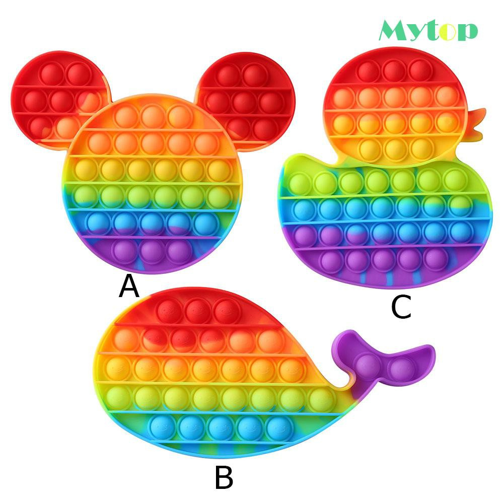 Đồ chơi ấn bong bóng tập cơ ngón tay giải tỏa căng thẳng vui nhộn