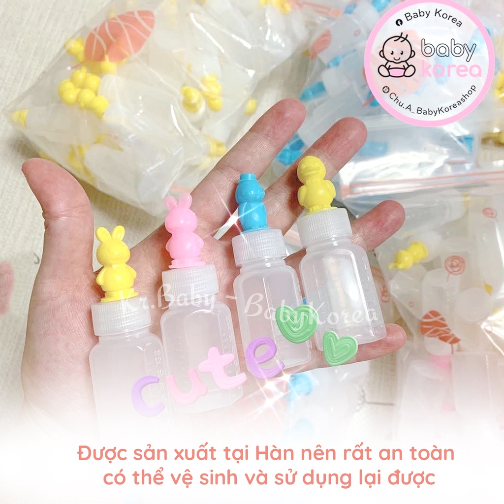 Bình chia siro và chia thuốc cho bé, set 5 bình 10 bình nhập Hàn BABY KOREA