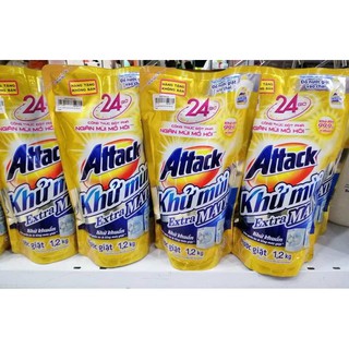 Nước Giặt Attack Khử Mùi Extra Matic 1 ký 2