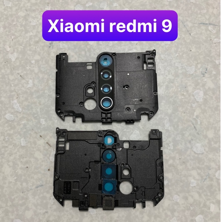 bộ kính camera xiaomi redmi 9 - gồm kính và vành