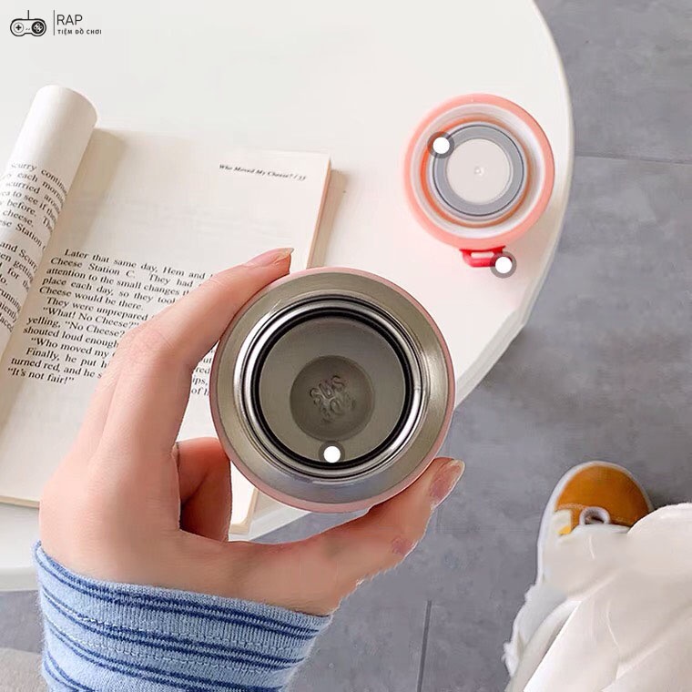 Bình ly giữ nhiệt hình gấu Yeah Bear chất liệu Inox 304 cách nhiệt 4 lớp dung tích 320ml - Hàng chính hãng TYESCO