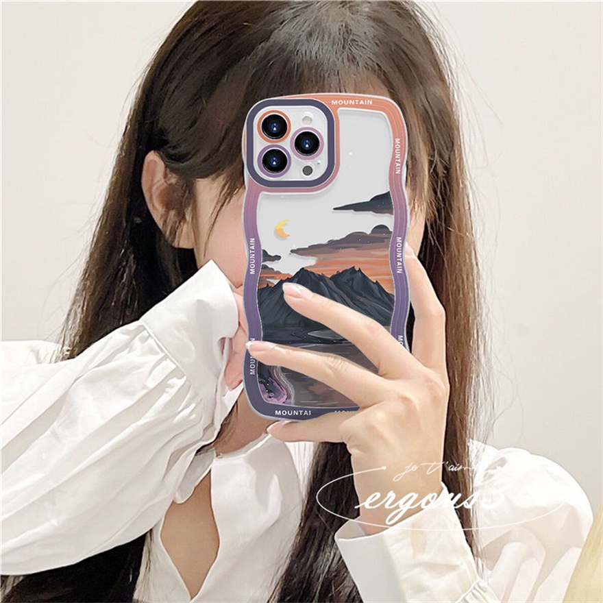 Ốp Điện Thoại Mềm Họa Tiết Đám Mây Hoạt Hình Cho iPhone 14 13 12 11 Pro Max SE2020 X XR Xs Max 7 8 Plus