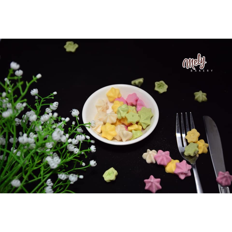Bánh lòng trắng trứng mix rau củ (bánh ngôi sao)