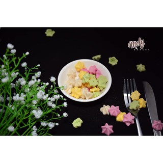 Bánh lòng trắng trứng mix rau củ (bánh ngôi sao)