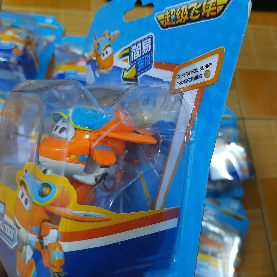 [Mã INCU10SEP giảm 15K đơn 50K] Đồ chơi super wings Robot Biến Hình Cỡ Nhỏ Sunny vui vẻ đội bay siêu đẳng