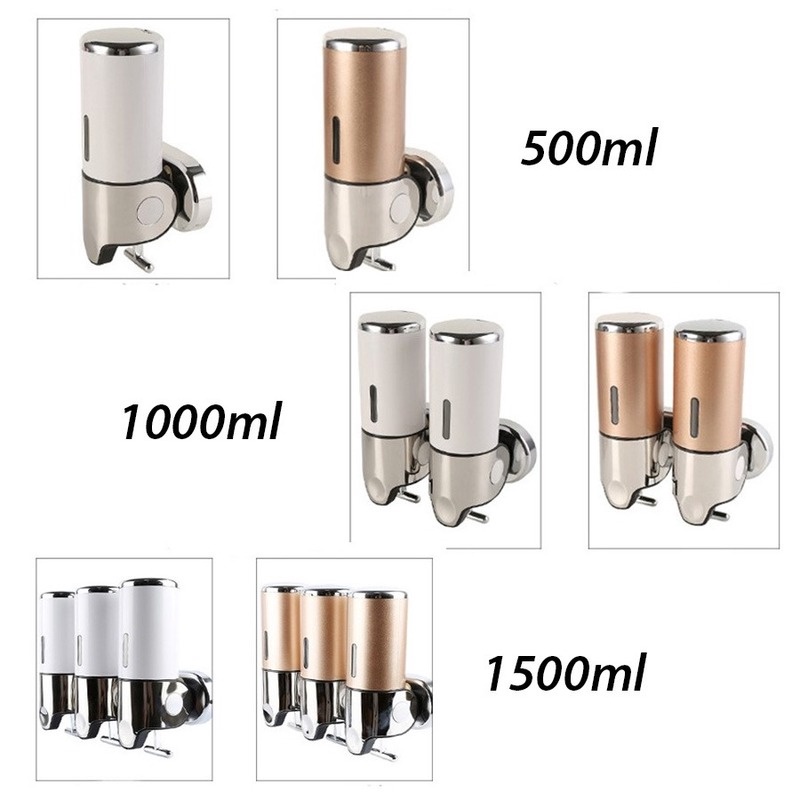 Hộp Đựng Xà Phòng/Dầu Gội/Sữa Tắm/Dưỡng Thể 3 Trong 1 Gắn Tường Tiện Dụng Cho Phòng Tắm