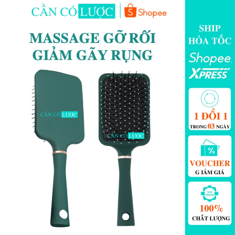 Lươc Gỡ Rối Chải Đầu Chải Tóc Gội Đầu Giảm Rụng Tóc, Lược Tròn Tạo Kiểu Lược Bán Nguyệt Massage Đầu Tạo Phồng Vào Nếp