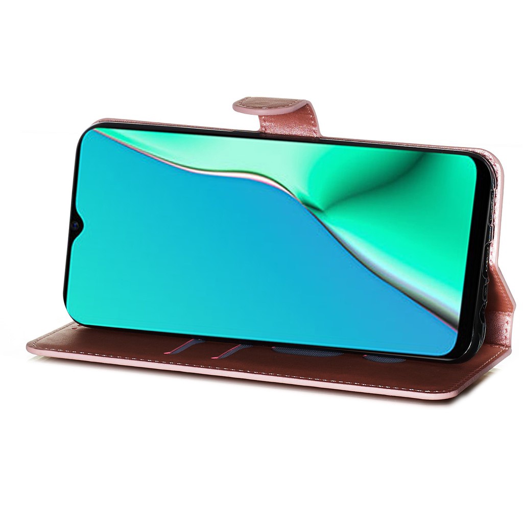 Ví Bao Da Điện Thoại Ốp Cho Oppo A17 A9 2020 A5 2020 A54 A74 A94 4G Realme 8 8 Pro Reno5 F Realme 5 Pro A5s A7 A12 Realme 10 4G PU Leather Flip Case