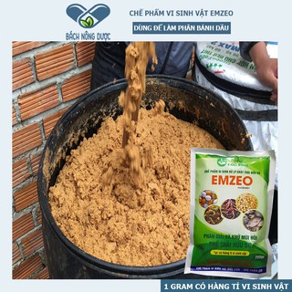 Men Vi Sinh EMZEO Dạng Bột Chuyên Dùng Để Ủ Phân Bánh Dầu Đậu Tương Không Mùi Hôi Gói 200 Gram