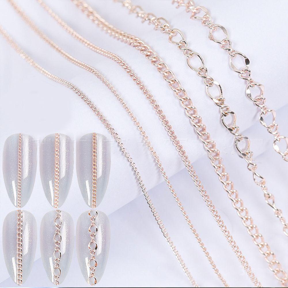 Dây Chuyền Kim Loại Phong Cách Punk|Phụ Kiện Trang Trí Móng Nghệ Thuật DIY Charms