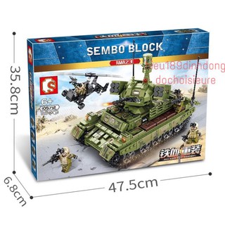 Xếp hình kiểu Lego SEMBO 105712