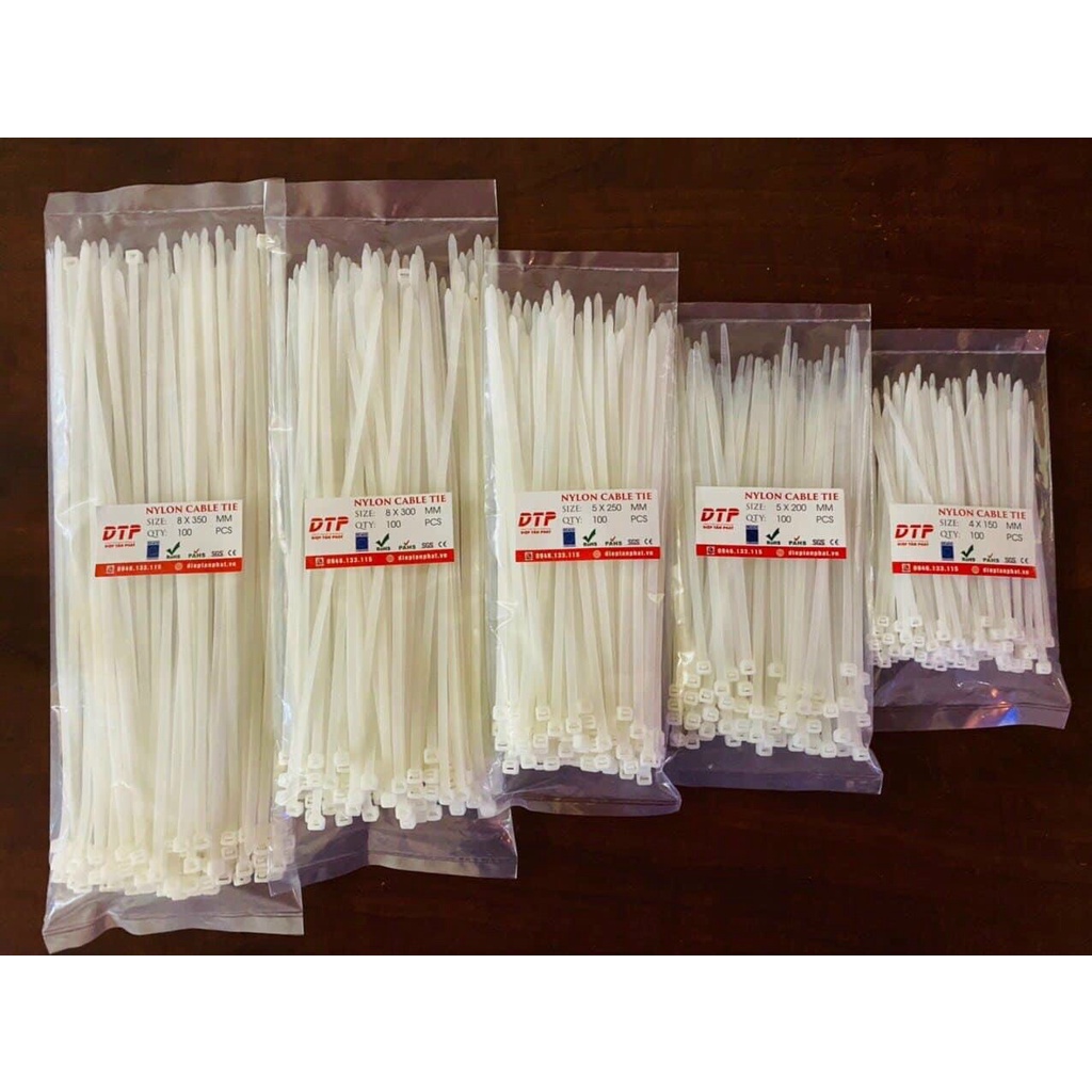 Dây rút đủ Size Bịch 100 cái
