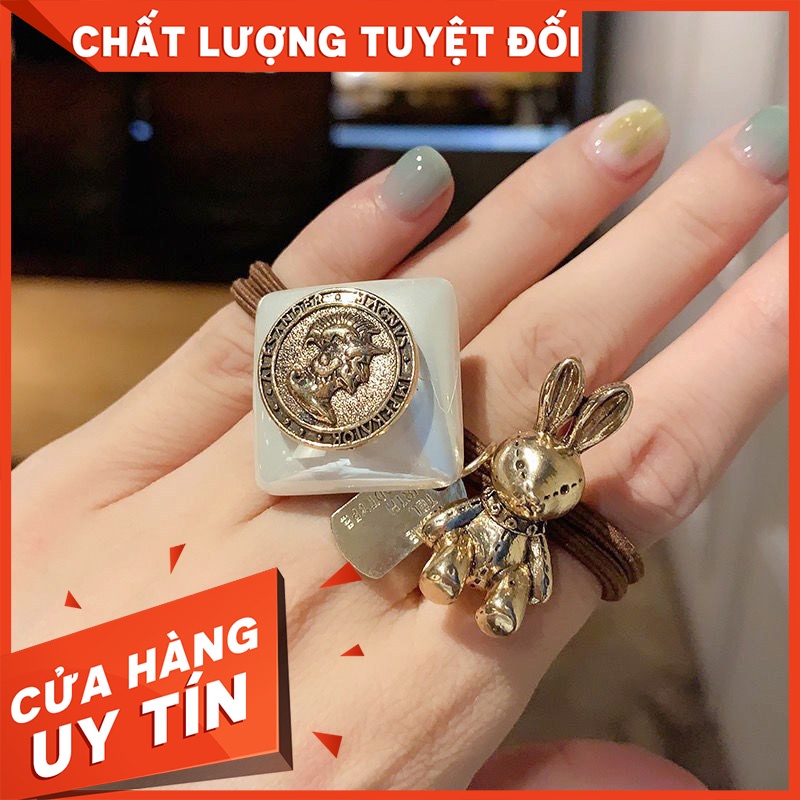 Dây cột tóc thỏ hoàng kim cực xinh