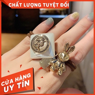 Dây cột tóc thỏ hoàng kim cực xinh