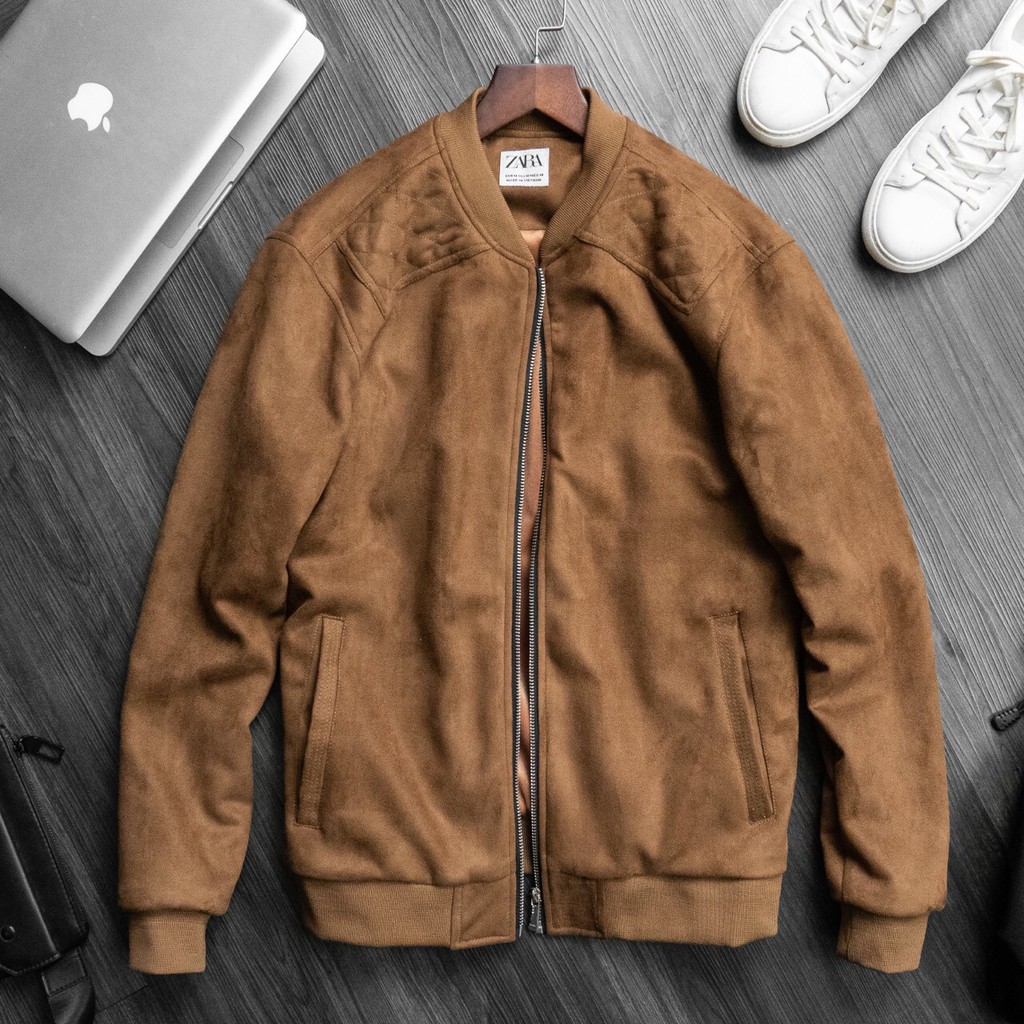 Áo khoác da lộn lót lông cho nam | BigBuy360 - bigbuy360.vn