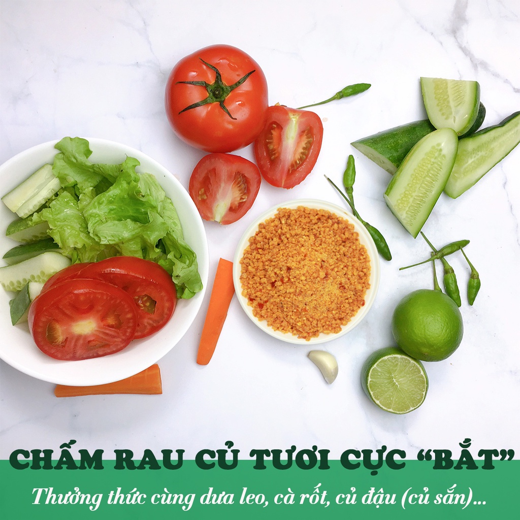 Muối ớt Tây Ninh Dh Foods muối chấm hoa quả, nguyên liệu bánh tráng vị độc đáo 60gr/80gr/110gr