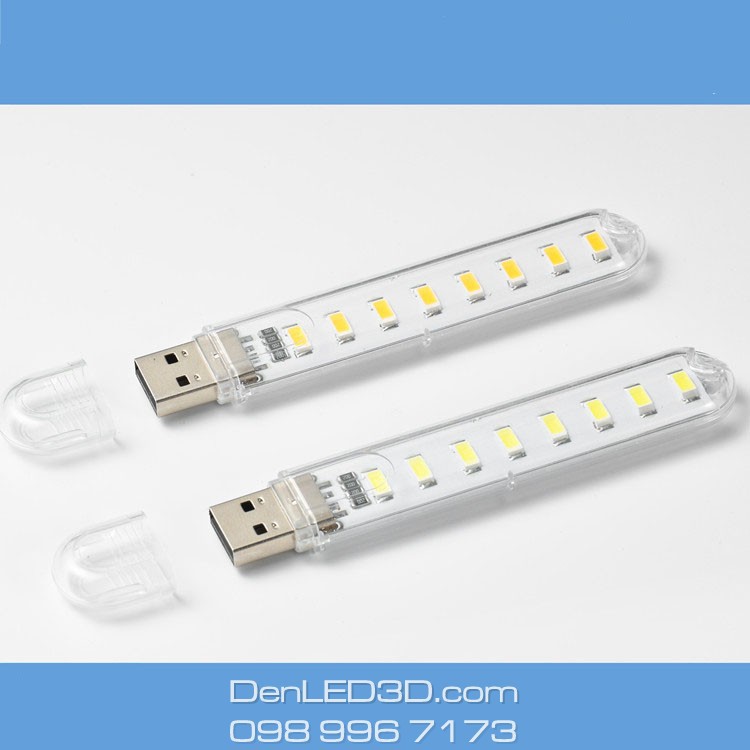 Thanh Đèn LED Mini Cắm Cổng USB 3/8/24 Bóng