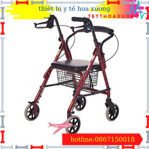 Khung Tập Đi W-14 Hàng Lucass Cao Cấp Có Tay Phanh,Có Ghế Ngồi , Giỏ Đựng Và Bánh Xe