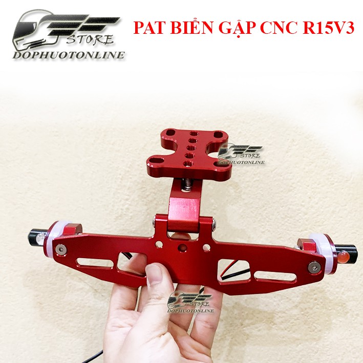 Pat Biển Số Gập Cho R15v3 và Nhiều Xe Khác CNC Cao Cấp