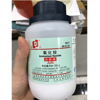 Hoá chất NH4F Ammonium fluoride CAS 12125-01-8 H4FN lọ 250g amoni florua