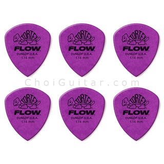 Usa 6 dunlop tortex flow 1.14mm - phím đàn guitar - pick - picks