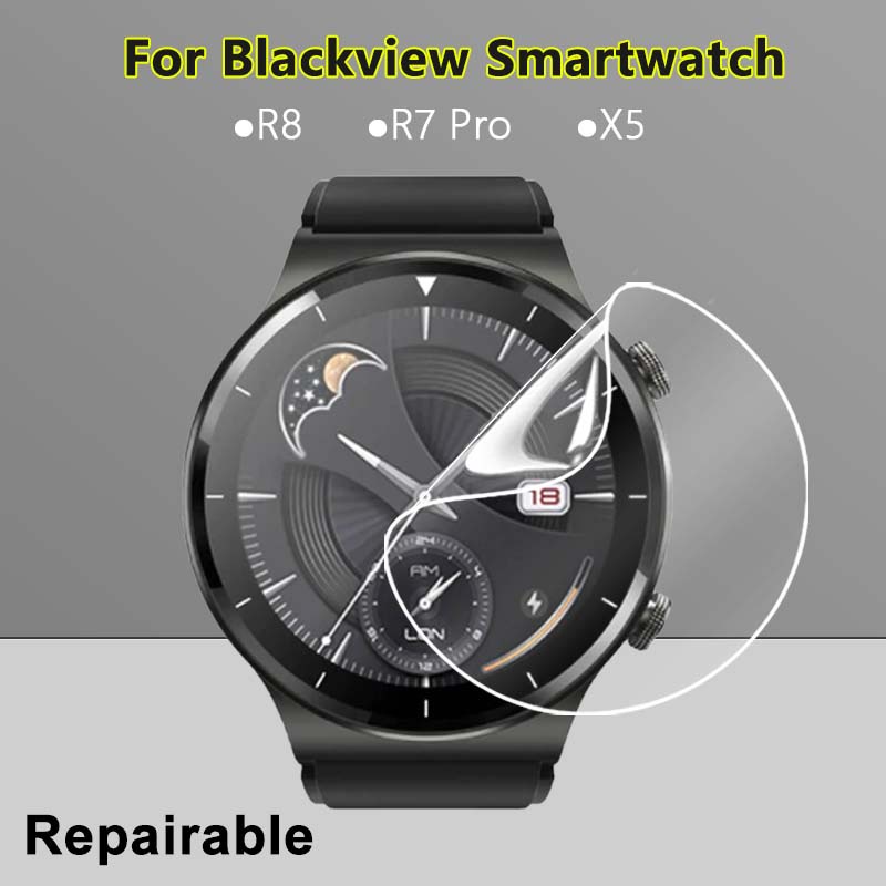 Kính Cường Lực Trong Suốt Siêu Mỏng Bảo Vệ Màn Hình Đồng Hồ Thông Minh Blackview R8 R7 Pro X5