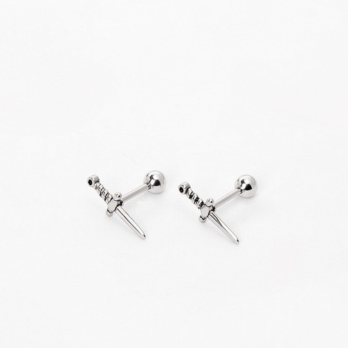 Bông Tai Nam Cá Tính Titan Ko Đen TT 3262