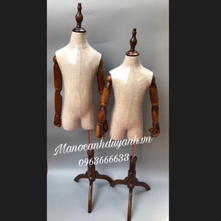 Manocanh Trẻ Em Tay Gỗ Thật