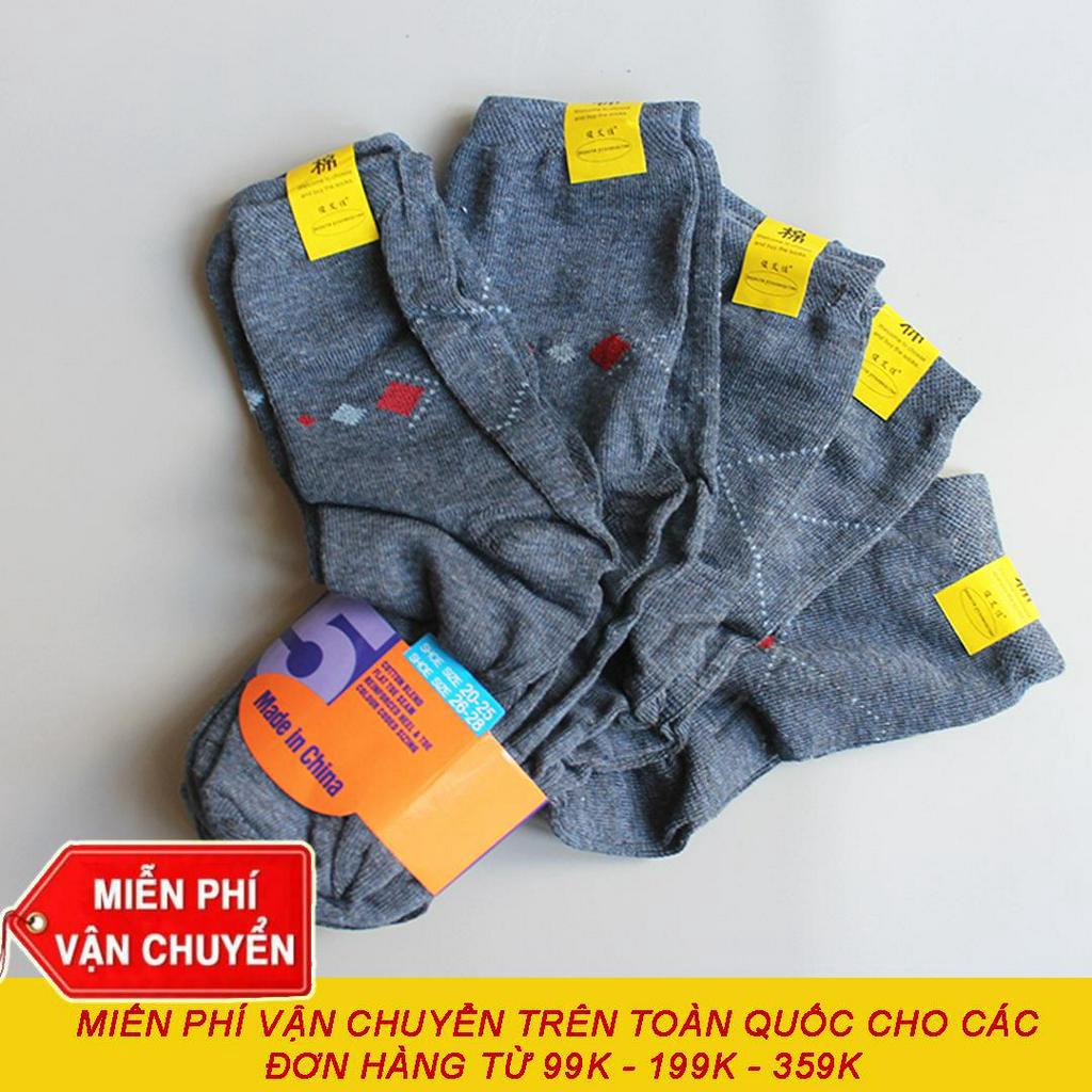 Bộ 10 Đôi Tất Vớ Nam Cổ Trung Thun Cotton mềm mại, thấm hút mồ hôi tốt, thoải mái khi mang (Bình dân, vải vừa, đẹp)