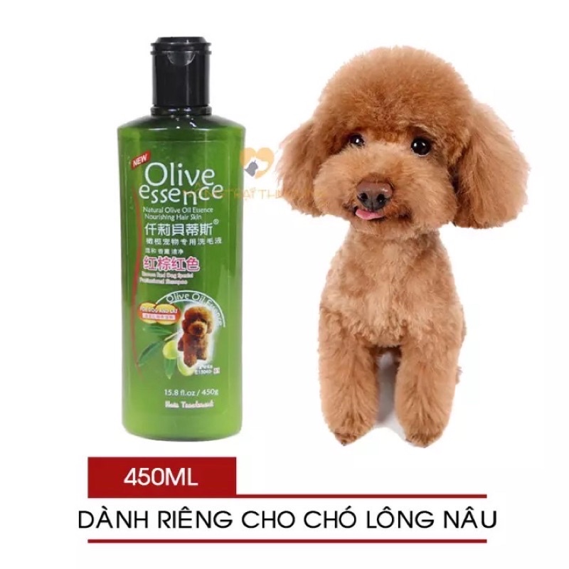Sữa tắm cho chó mèo Olive 450ml nhiều loại, nhiều công dụng