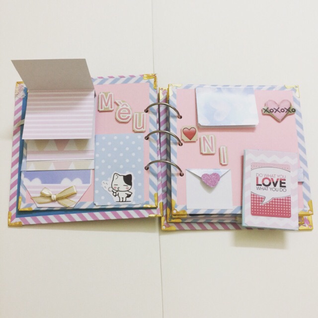 Scrapbook 18x18 cm chú mèo dễ thương ❤️