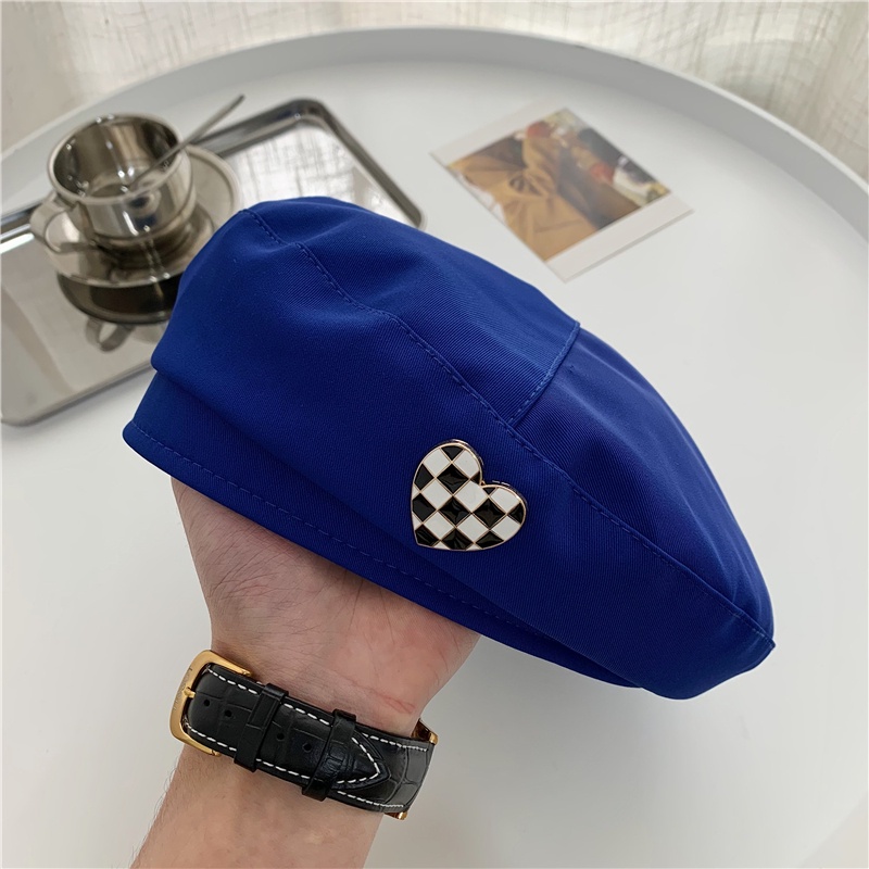 Love Give You~Mũ Beret Bằng Kim Loại Mỏng Phong Cách Nhật Bản Cổ Điển Thời Trang Mùa Xuân Dễ Phối Đồ Dành Cho Nữ