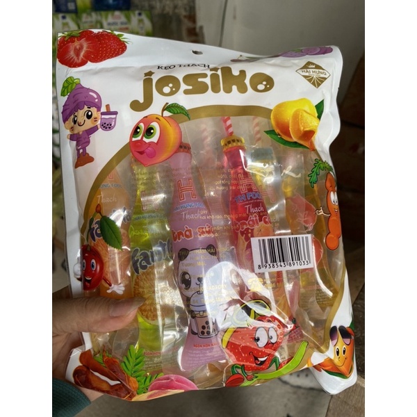 Bịch 10 chai thạch trái cây hình chai fan ta